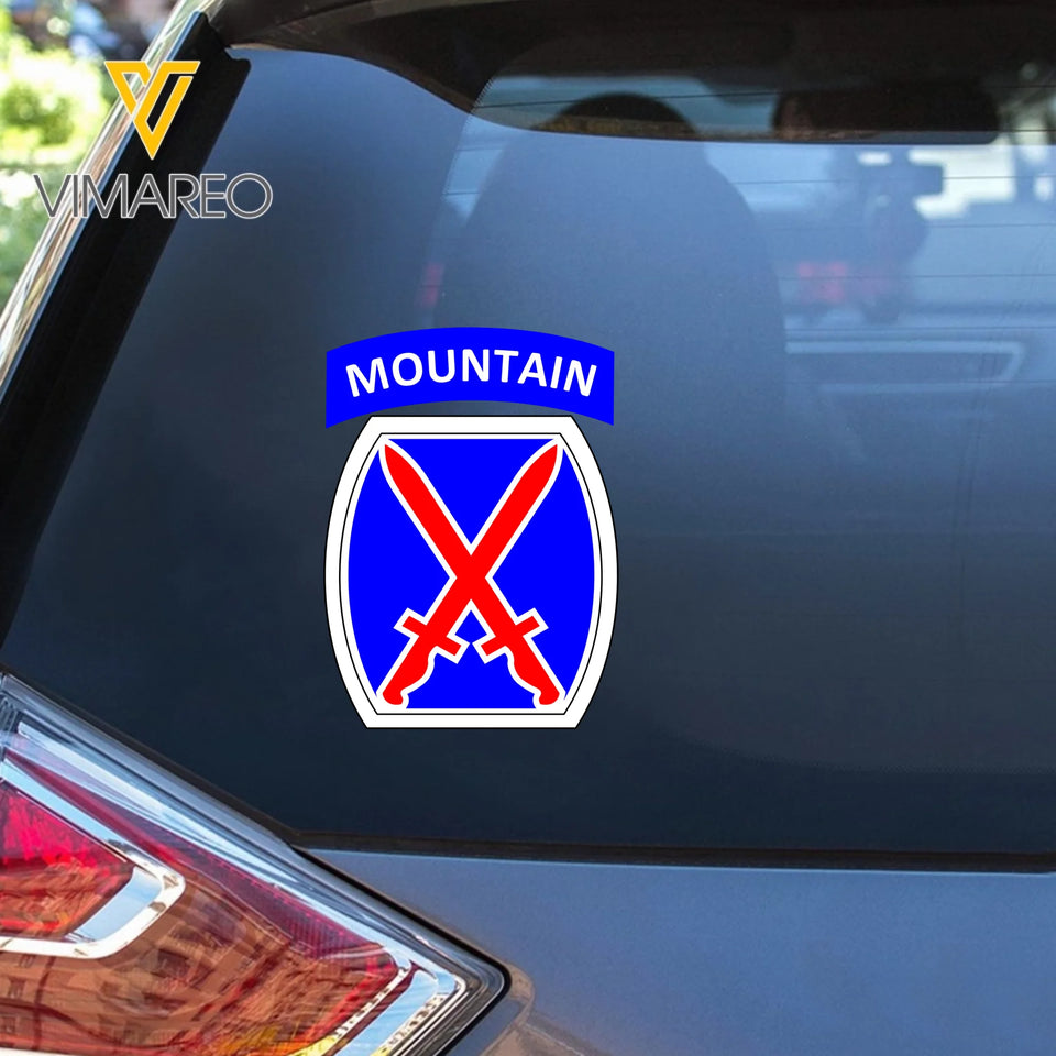 Personalized US Veteran/Soldier Logo Car Decal Printed