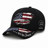 Personalized America 250th Anniversary US Flag We The People Black Cap 3D Printed