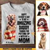 Personalized Upload Your Dog Photo With Dog Name TShirt Printed 23MAY-HQ17