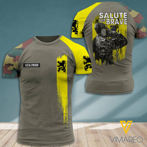 PERSONALIZED flemisch lion TSHIRT 3D PRINTED NEYT20