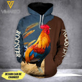 CUSTOMIZED ROOSTER HOODIE 3D PRINTED HOODIE TNDT1106