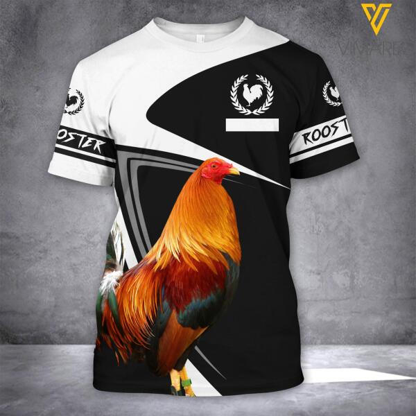 CUSTOMIZED ROOSTER 3D PRINTED SHIRTS AND SHORTS TNVQ1106