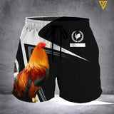 CUSTOMIZED ROOSTER 3D PRINTED SHIRTS AND SHORTS TNVQ1106