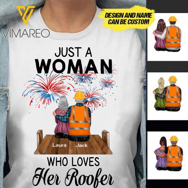 PERSONALIZED ROOFER TSHIRT PRINTED JUE-MA11