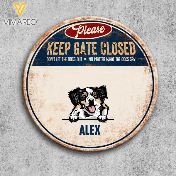 CUSTOMIZED DOG WOODEN WELCOME DOOR SIGN FRONT DOOR TNMD