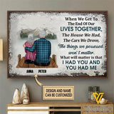 CUSTOMIZED WHEN WE GET COUPLE FAMILY CANVAS TNLN1406