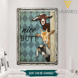 CUSTOMIZED GOAT CANVAS IN BATHROOM OR TOILET TNLN1506