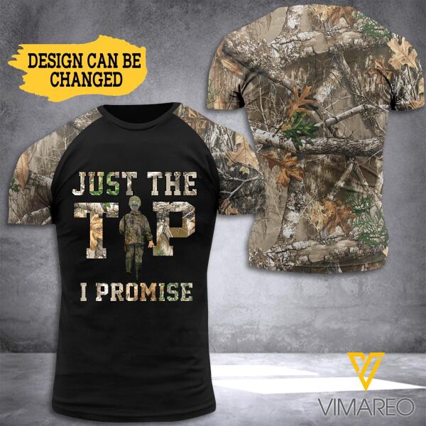 CUSTOMIZED HUNTING JUST THE TIP 3D PRINTED TSHIRT TNTQ1606