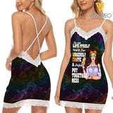 CUSTOMIZED HIPPIE LACE CROSS SUSPENDER SKIRT NEYQ19