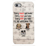 CUSTOMIZED DOG WATCHING YOU PHONE CASE TNTQ0207
