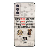 CUSTOMIZED DOG WATCHING YOU PHONE CASE TNTQ0207