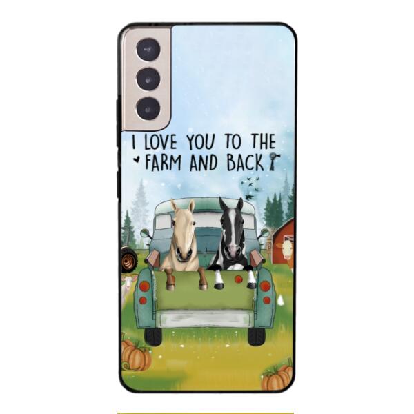 CUSTOMIZED HORSE TO THE FARM AND BACK PHONE CASE