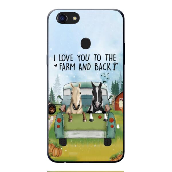 CUSTOMIZED HORSE TO THE FARM AND BACK PHONE CASE