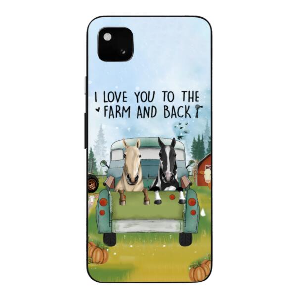 CUSTOMIZED HORSE TO THE FARM AND BACK PHONE CASE