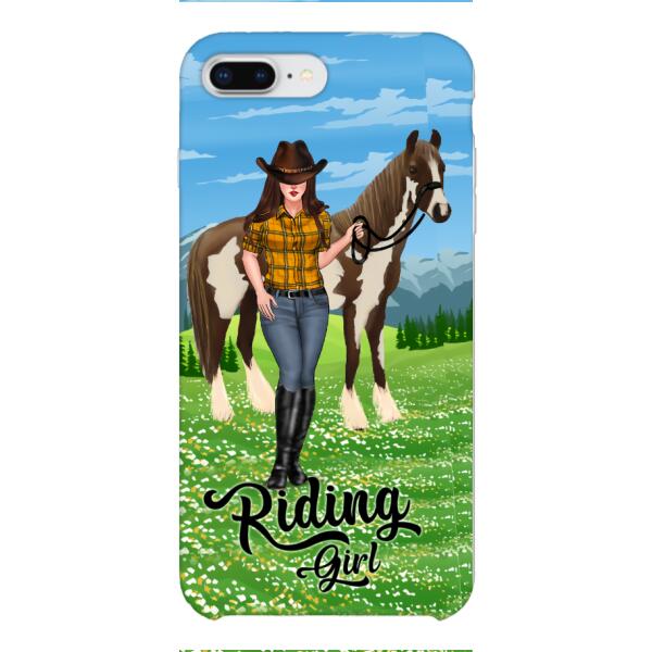 PERSONALIZED RIDING GIRL PHONE CASE PRINTED 3D NEYQ02