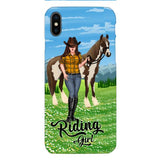 PERSONALIZED RIDING GIRL PHONE CASE PRINTED 3D NEYQ02