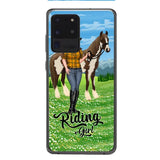 PERSONALIZED RIDING GIRL PHONE CASE PRINTED 3D NEYQ02