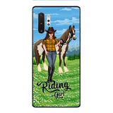PERSONALIZED RIDING GIRL PHONE CASE PRINTED 3D NEYQ02