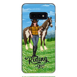 PERSONALIZED RIDING GIRL PHONE CASE PRINTED 3D NEYQ02