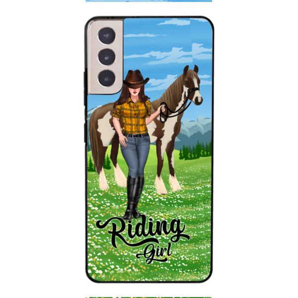 PERSONALIZED RIDING GIRL PHONE CASE PRINTED 3D NEYQ02