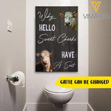 CUSTOMIZED CATTLE BATHROOM CANVAS TNTN0507