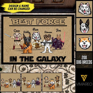 Personalized Best Force Dog Doormat JUL-MA05