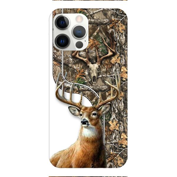 DEER HUNTING PERSONALIZED PHONE CASE 3D PRINTED