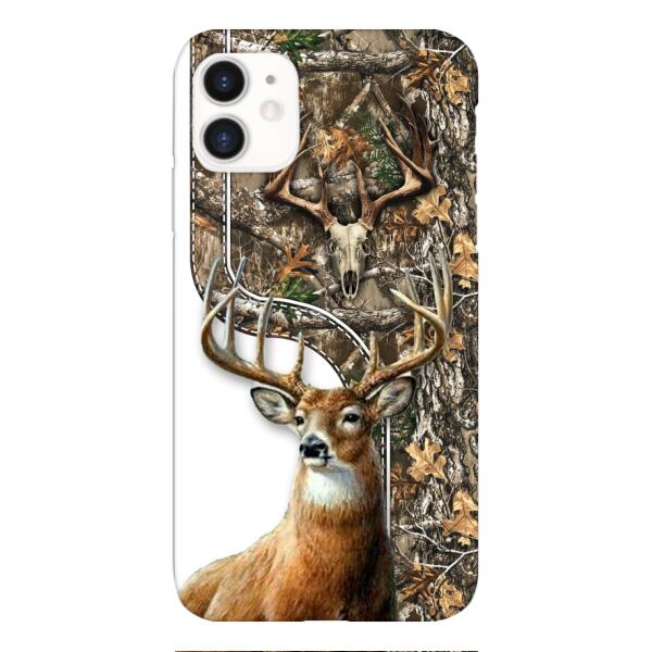 DEER HUNTING PERSONALIZED PHONE CASE 3D PRINTED