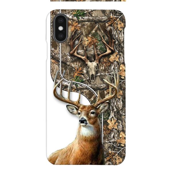 DEER HUNTING PERSONALIZED PHONE CASE 3D PRINTED