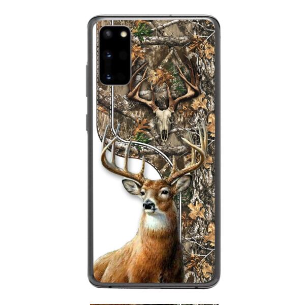 DEER HUNTING PERSONALIZED PHONE CASE 3D PRINTED