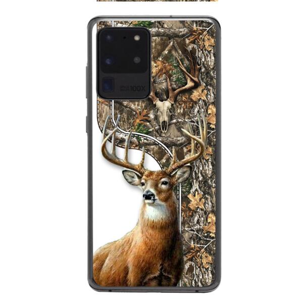 DEER HUNTING PERSONALIZED PHONE CASE 3D PRINTED