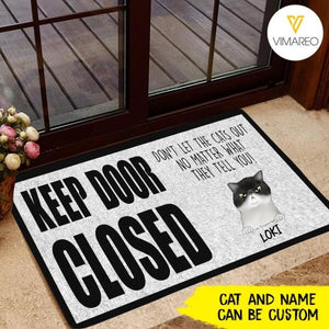 PERSONALIZED CAT DOORMAT HUL-LN06