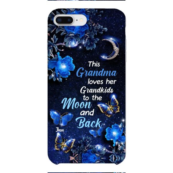 LOVE MOON AND BACK PERSONALIZED PHONE CASE 3D PRINTED