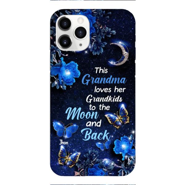 LOVE MOON AND BACK PERSONALIZED PHONE CASE 3D PRINTED