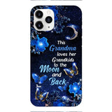 LOVE MOON AND BACK PERSONALIZED PHONE CASE 3D PRINTED