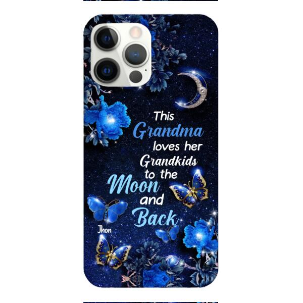 LOVE MOON AND BACK PERSONALIZED PHONE CASE 3D PRINTED