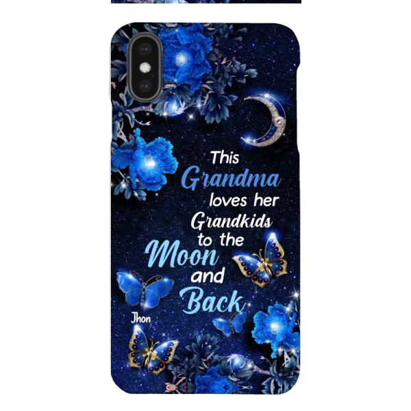 LOVE MOON AND BACK PERSONALIZED PHONE CASE 3D PRINTED