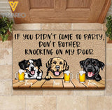 Personalized Dog Drink Beer Doormat JUL-MD09