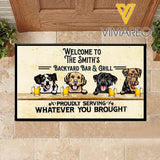 PERSONALIZED DOG DOORMAT PRINTED JUL-HQ09