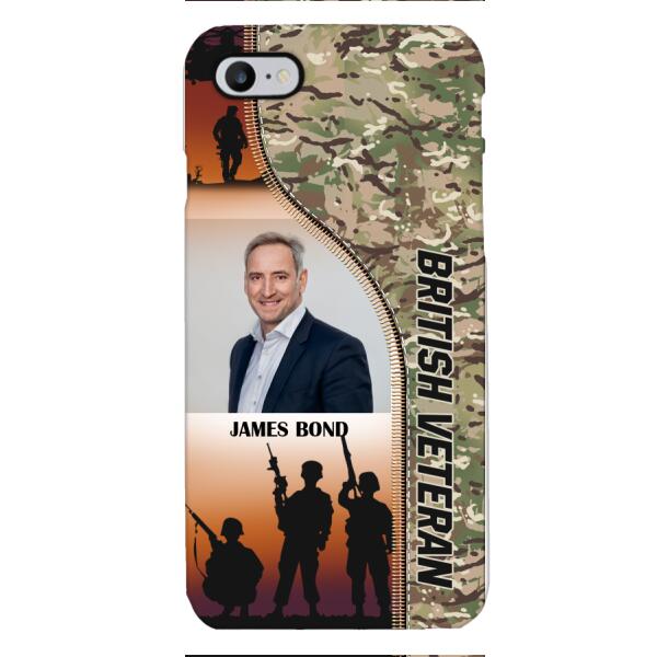 CUSTOMIZED BRITISH VETERAN PHONECASE 3D PRINTED NEYT15