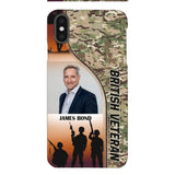 CUSTOMIZED BRITISH VETERAN PHONECASE 3D PRINTED NEYT15