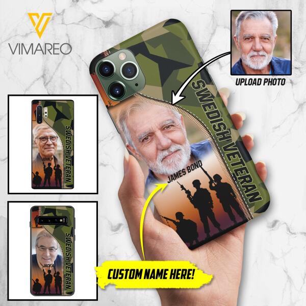 CUSTOMIZED SWEDISH VETERAN PHONECASE 3D PRINTED NEYT15