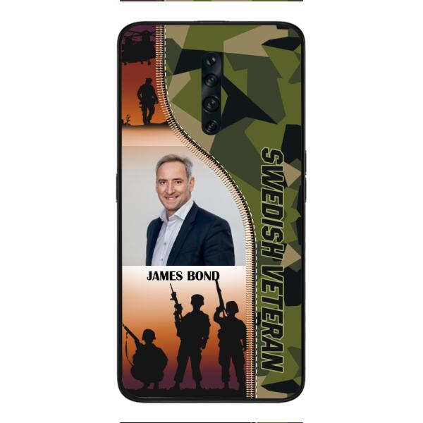CUSTOMIZED SWEDISH VETERAN PHONECASE 3D PRINTED NEYT15