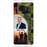 CUSTOMIZED SWEDISH VETERAN PHONECASE 3D PRINTED NEYT15