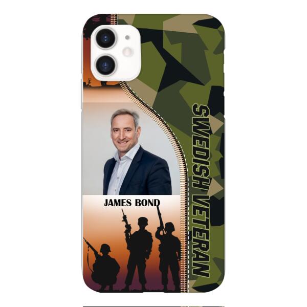 CUSTOMIZED SWEDISH VETERAN PHONECASE 3D PRINTED NEYT15