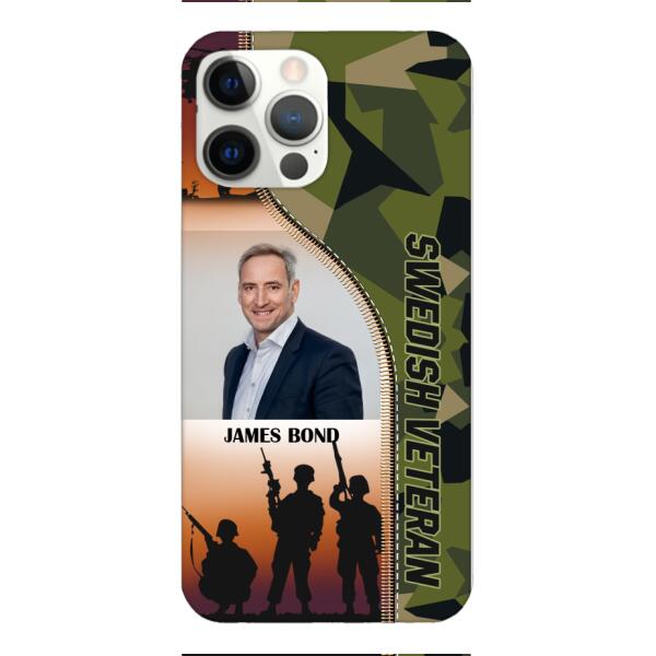CUSTOMIZED SWEDISH VETERAN PHONECASE 3D PRINTED NEYT15