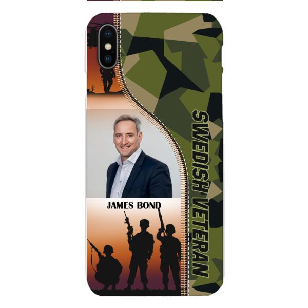 CUSTOMIZED SWEDISH VETERAN PHONECASE 3D PRINTED NEYT15