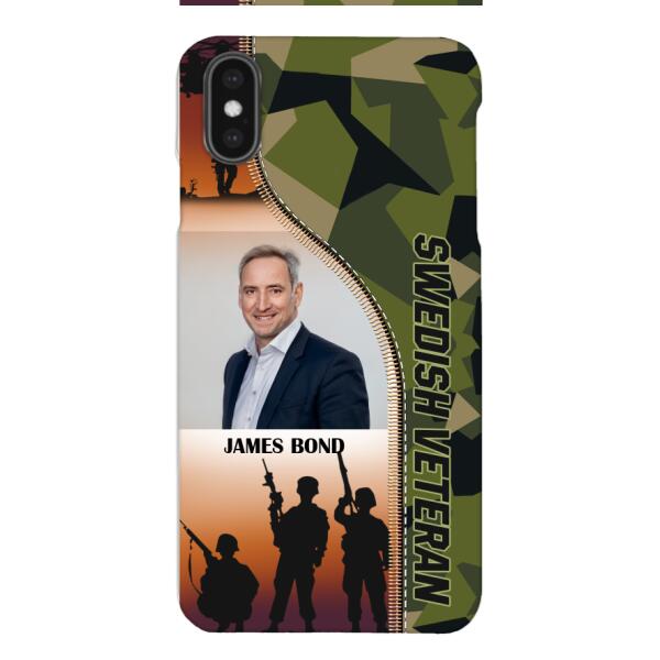 CUSTOMIZED SWEDISH VETERAN PHONECASE 3D PRINTED NEYT15