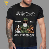 CUSTOMIZED SOLIDER DOG BREED WE THE PEOPLE BLACK TSHIRT