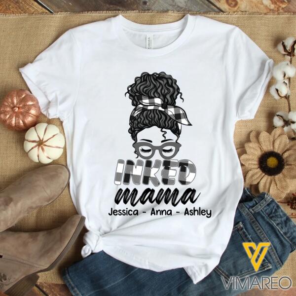 Personalized Inked Mama Tshirt Printed AUG-DT02